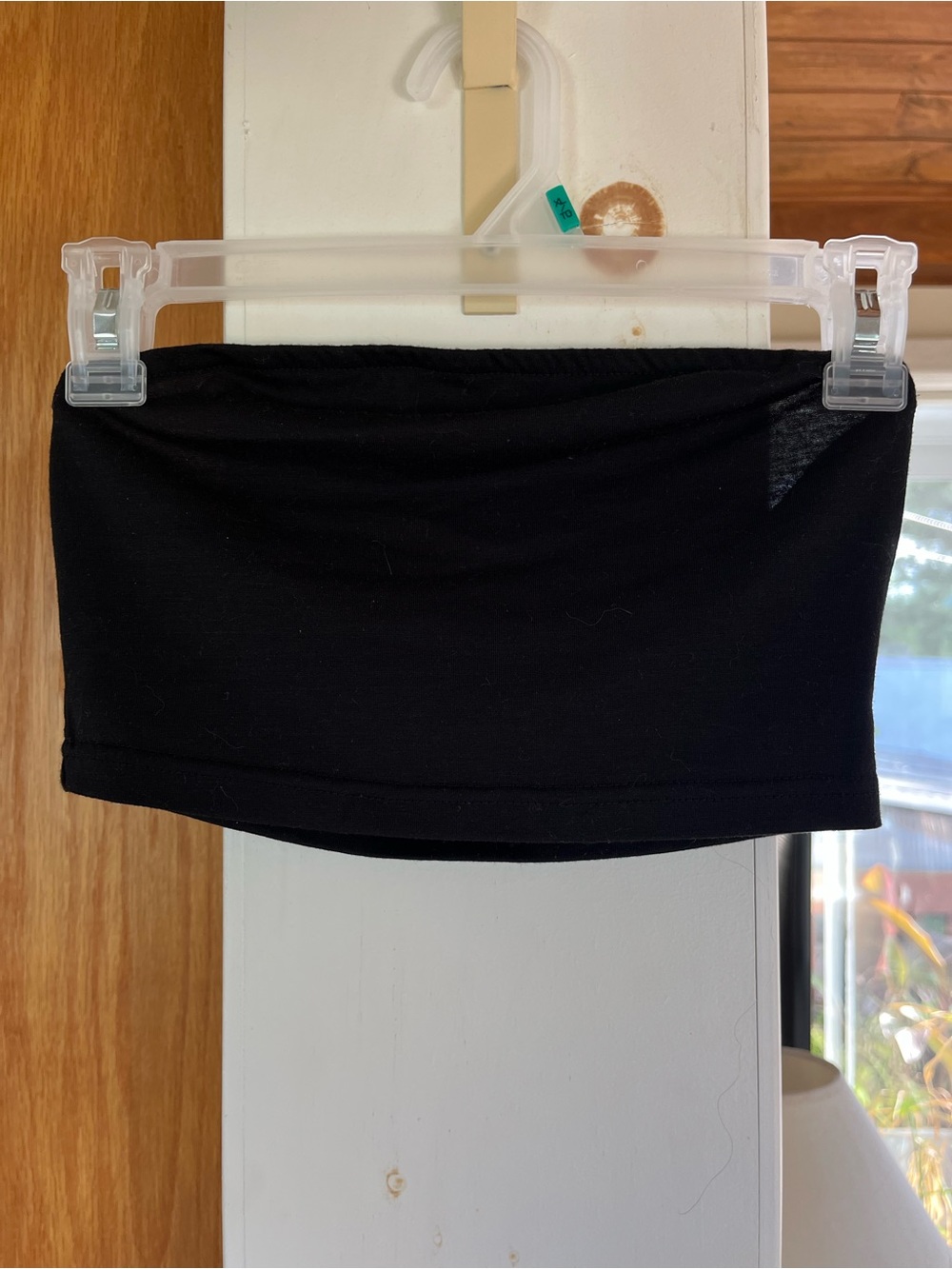 SHEIN Black Strapless Bandeau Tube Top